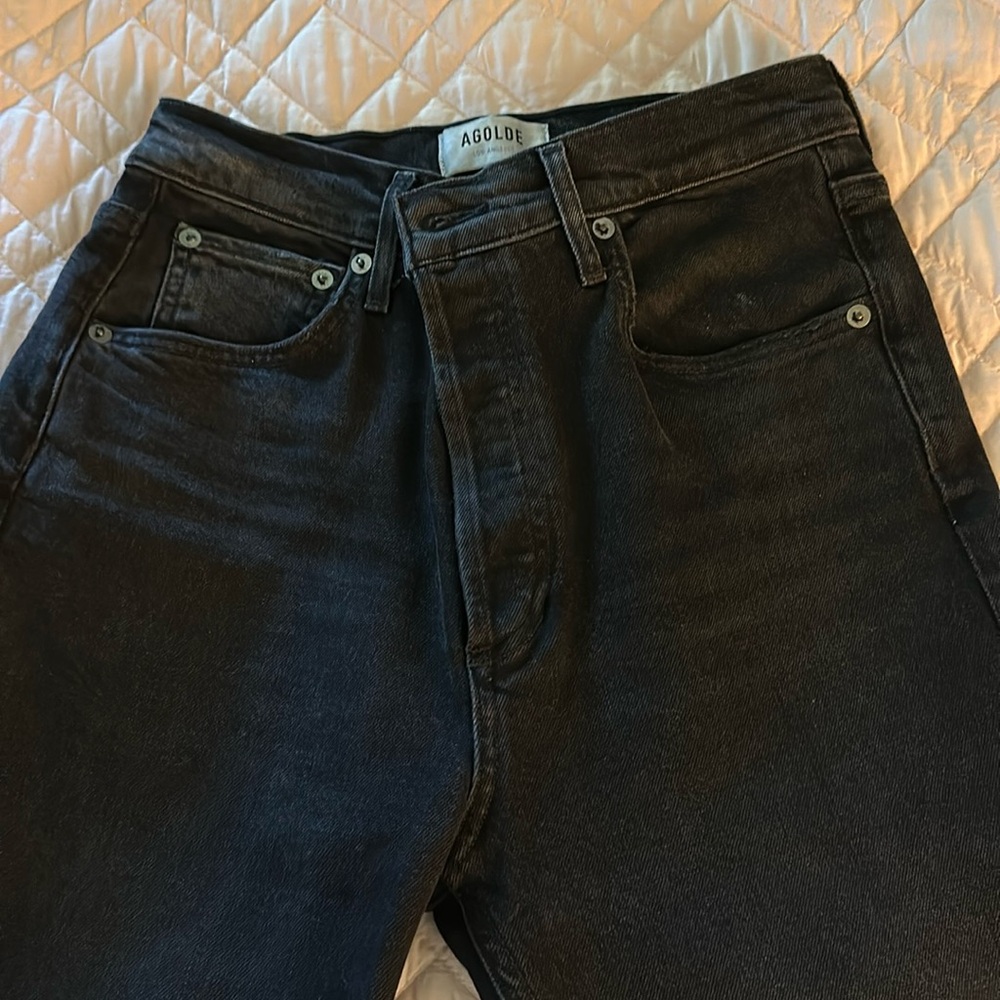 AGOLDE RILEY HIGH RISE STRAIGHT JEAN